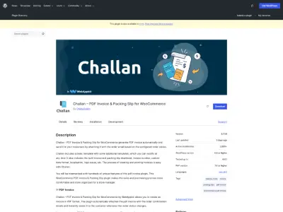 Challan – PDF Invoice & Packing Slip for WooCommerce